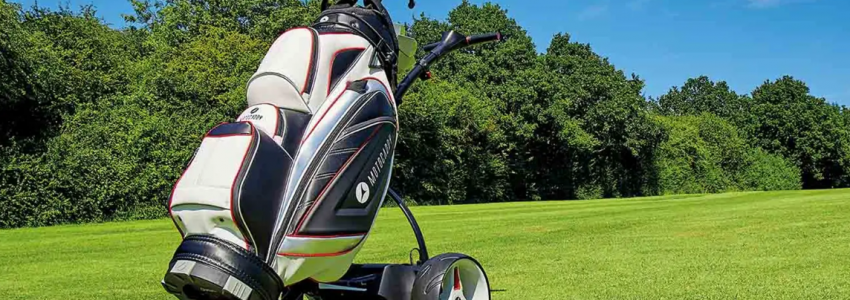 Remote controlled electric golf trolley